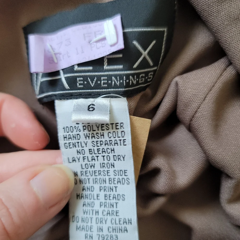 y2k Fairy Boho Regency Whismy Off The Shoulder Brown Embriodered Cocktail Dress - Picture 13 of 16